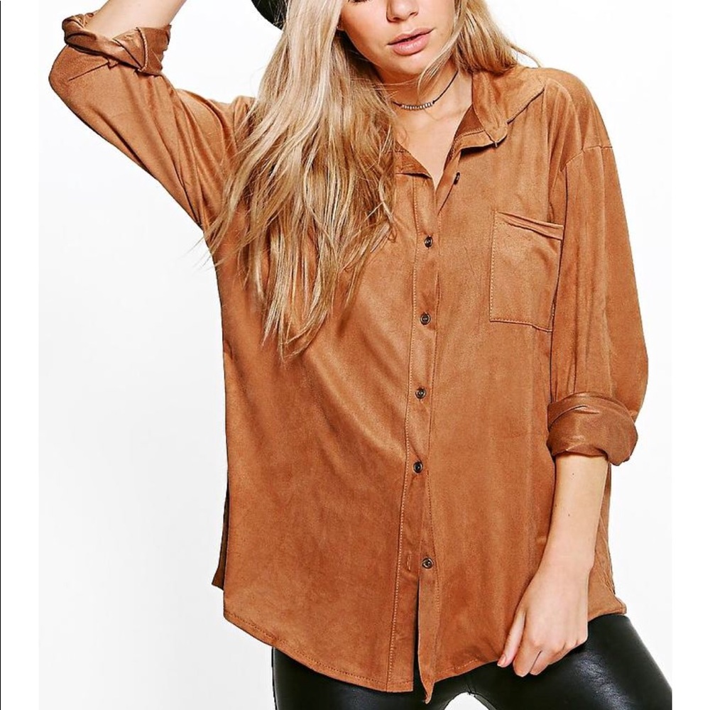 Tammy Oversized Suedette Shirt